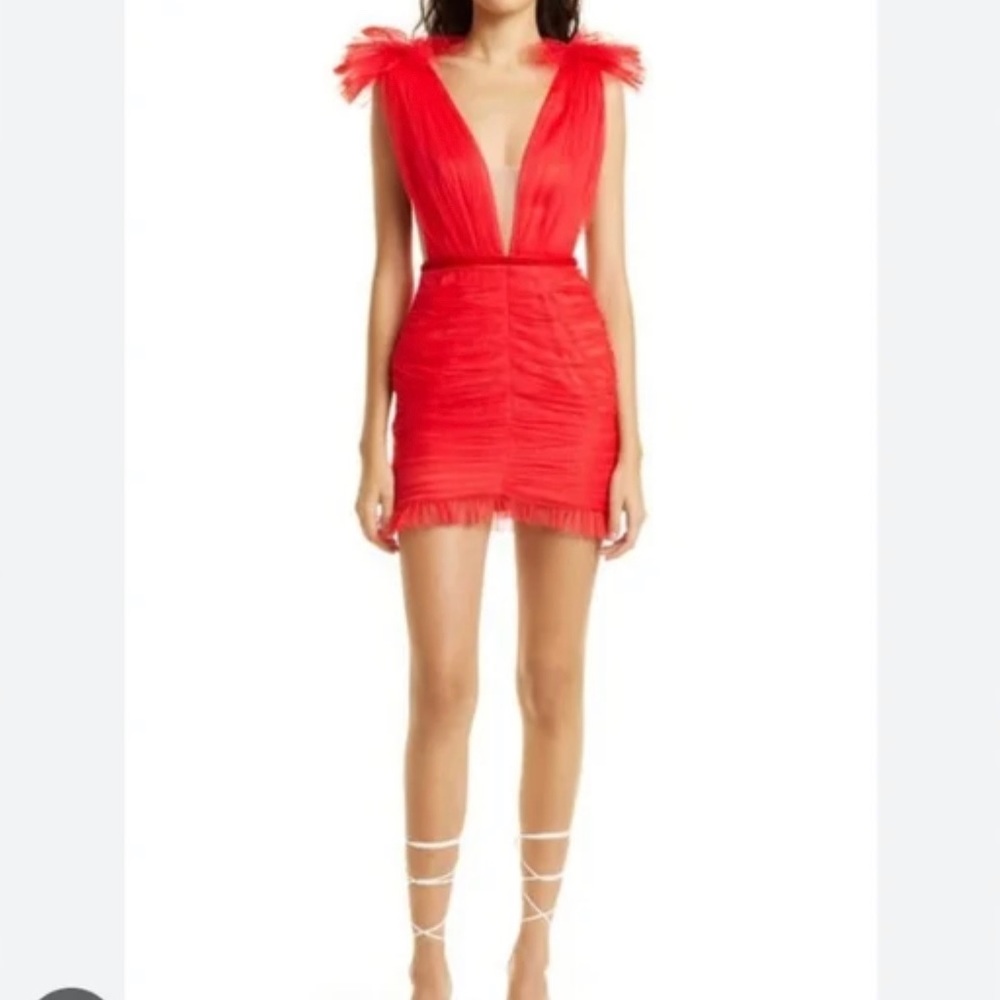 Sau Lee Harlie Dress- Red - New with Tags